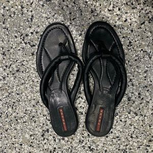AUTHENTIC vintage prada flip flops